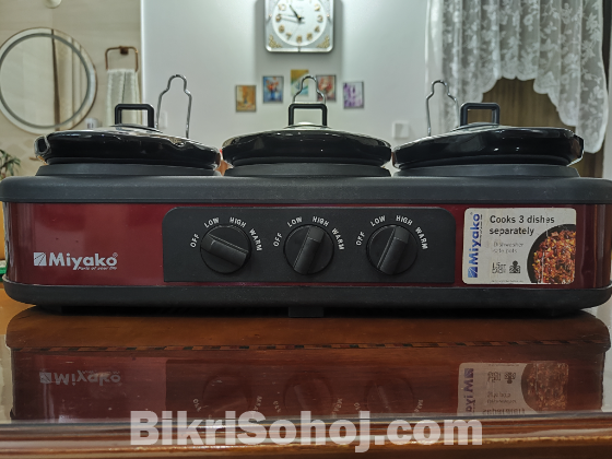 Miyako 1.5 Ltr 3 Pot Slow Cooker